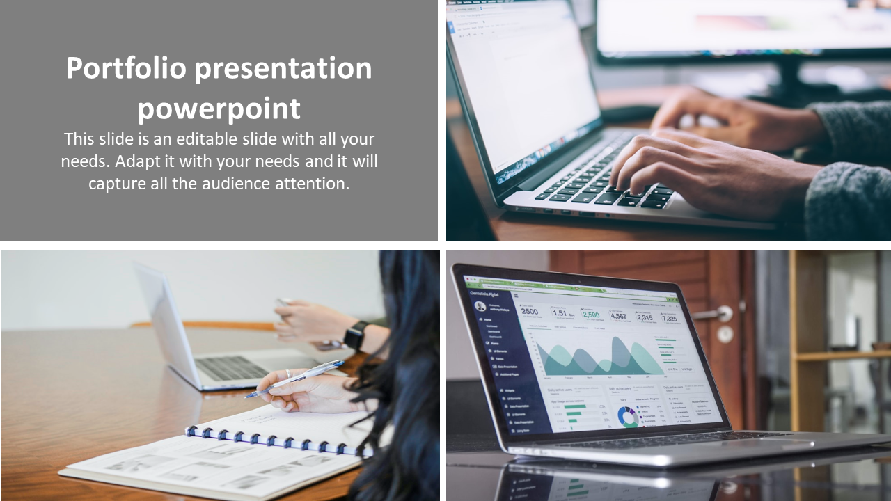 Stunning Portfolio Presentation PowerPoint Template